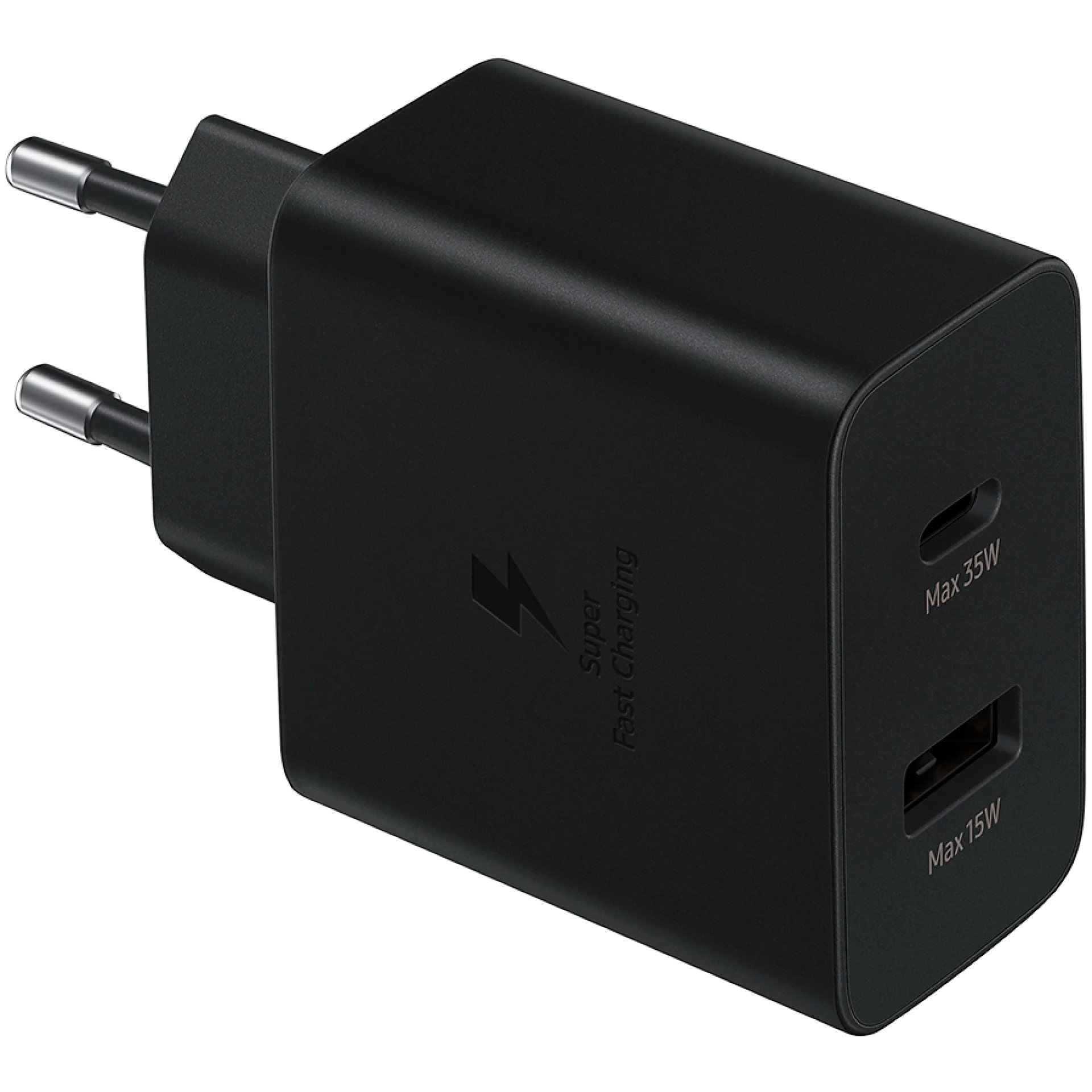 Samsung 35W Fast Duo Travel Adapter with USB-C and USB-A ports (cable not included)