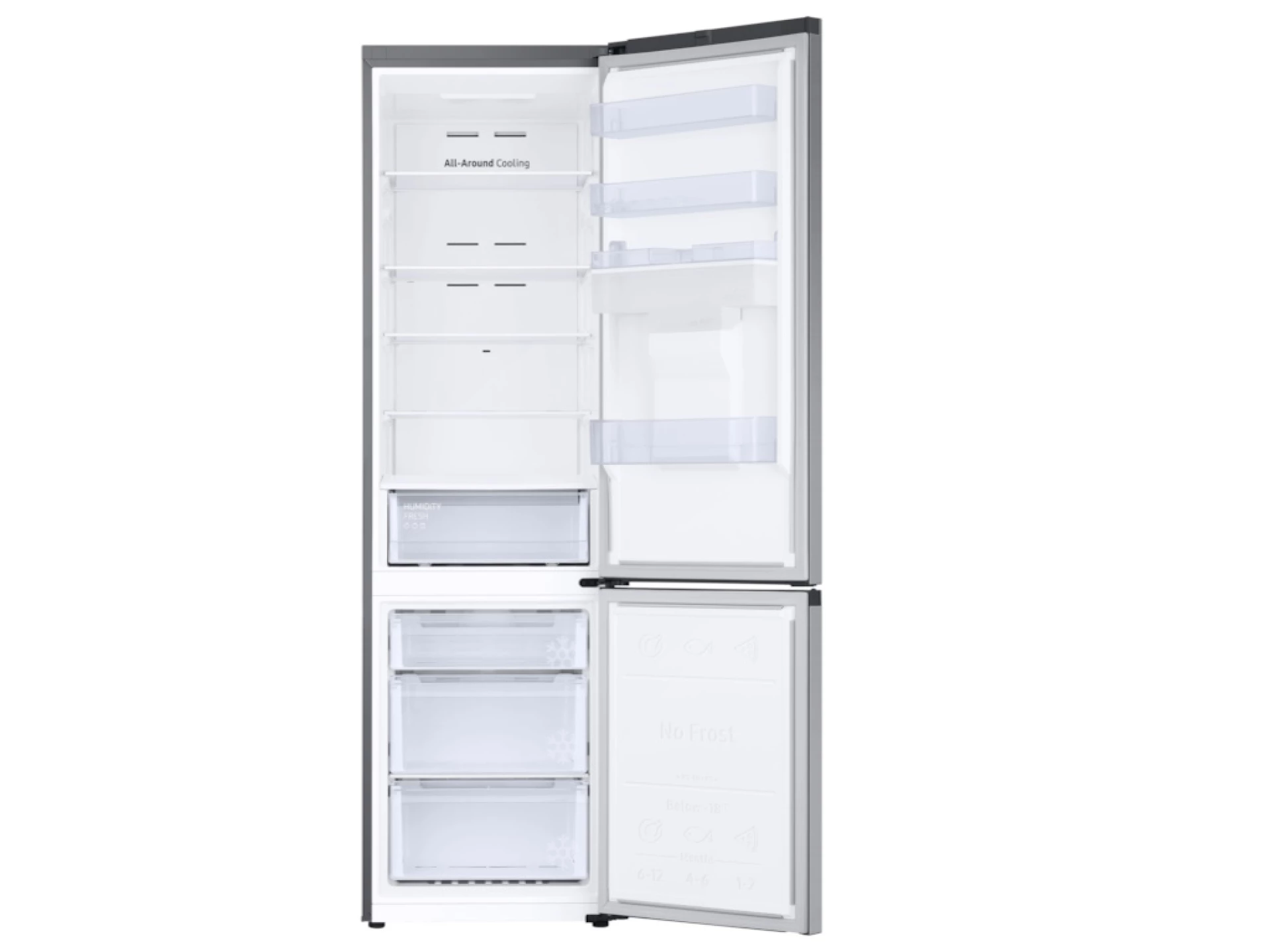 Samsung frižider RB38C650ESA visina 203 cm, zapremina 386l