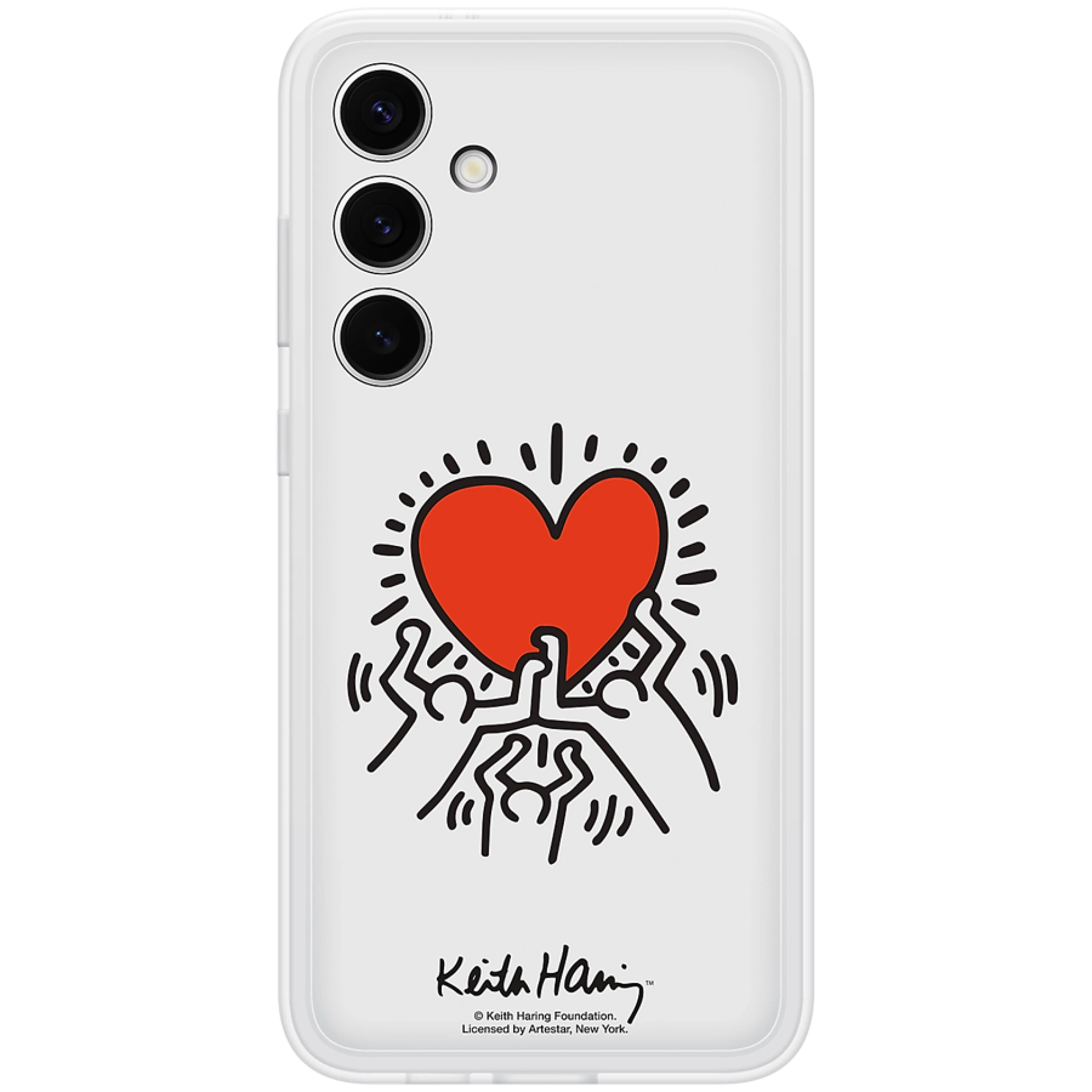 Samsung Galaxy S24+ Flipsuit Case White (includes White Keith Haring plate)