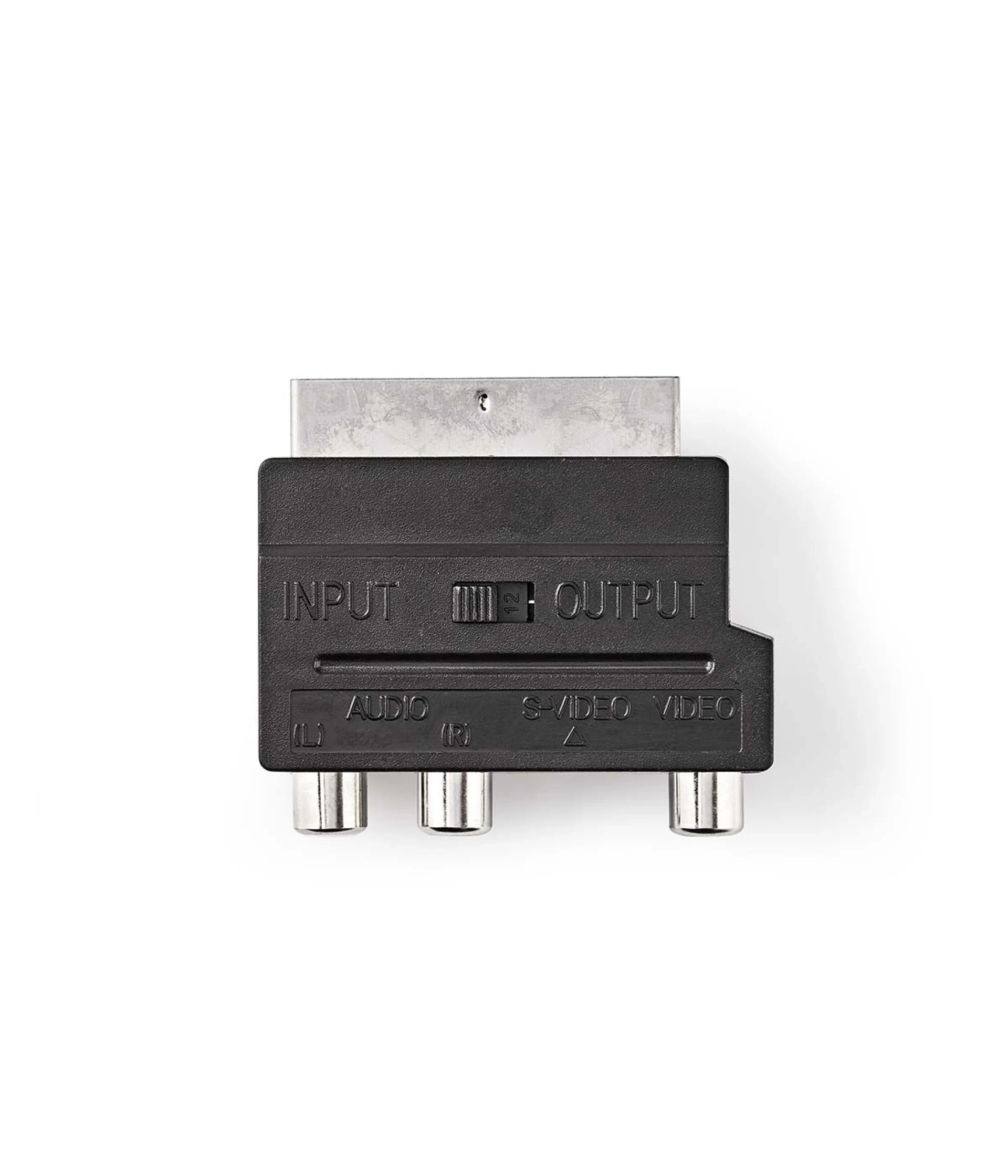 SCART Adapter | Scart M - 3x RCA + S-Video Ž | Box Pack | NEDIS