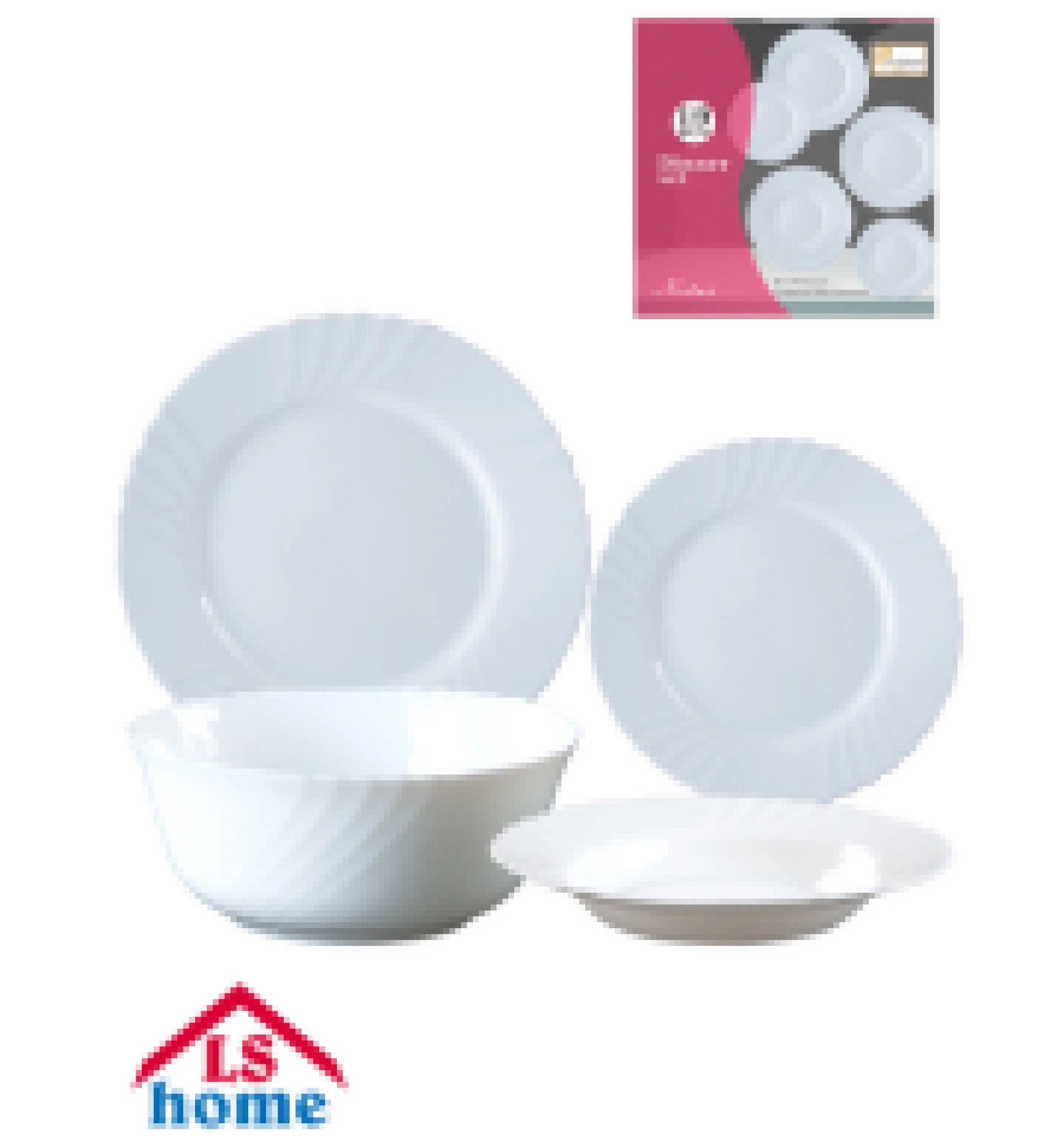 SERVIS 19/1 okrugli/bijeli W-19G2/1-000307 WHITE Previllage 2# E50