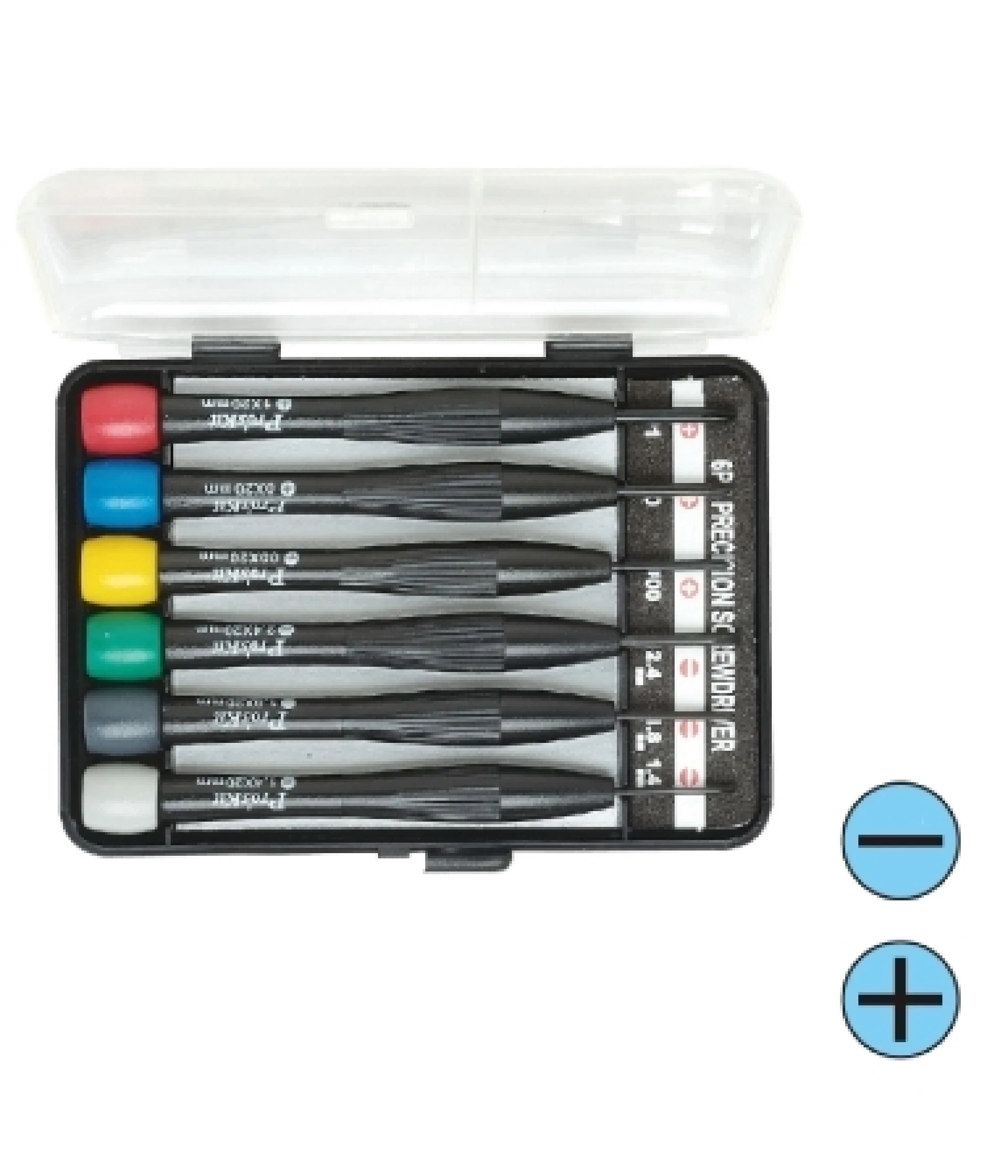Set Mini Odvijača | 3 Ravna + 3 Križasta | PROSKIT