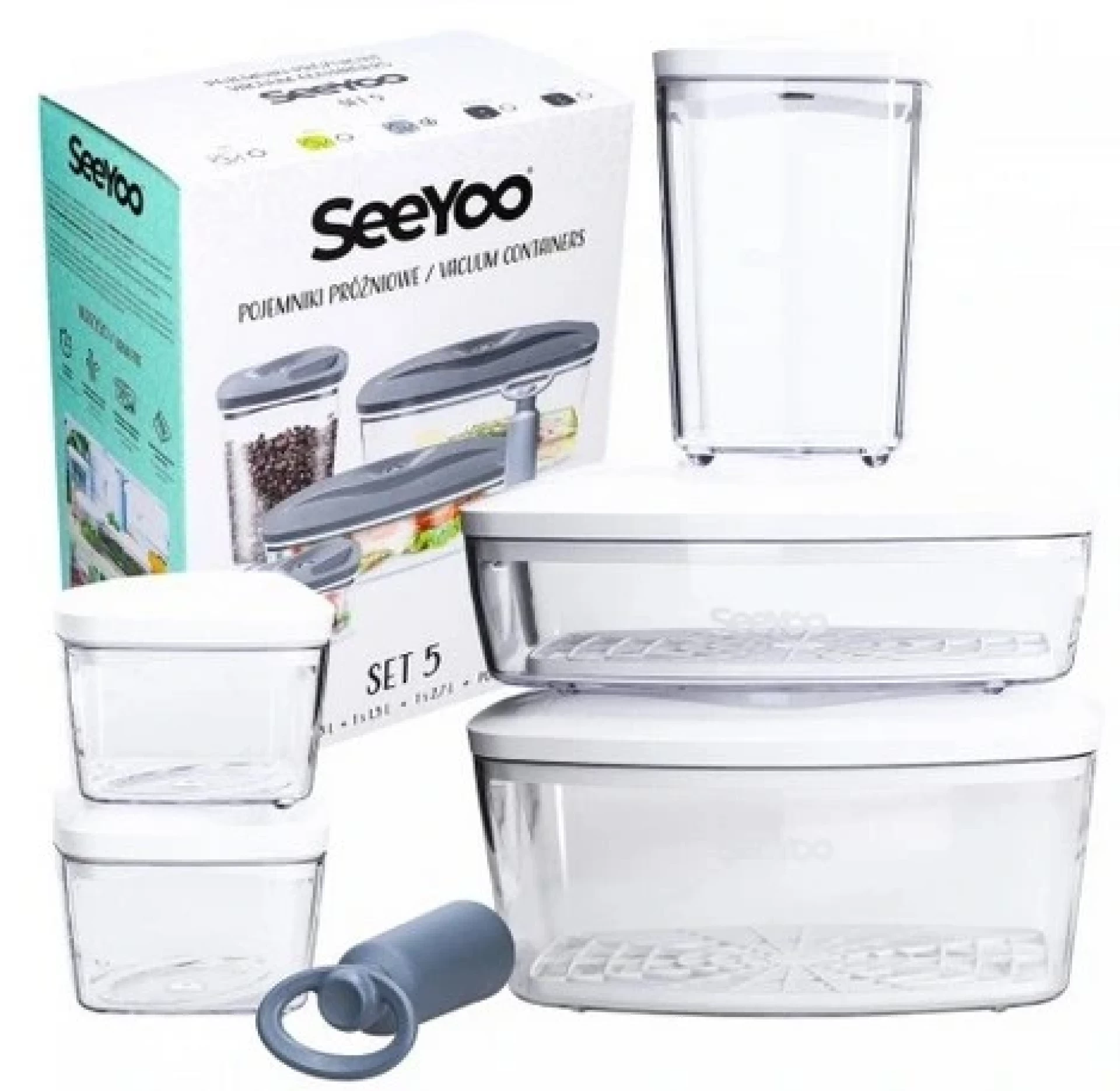 Set vakumskog posudja x 5