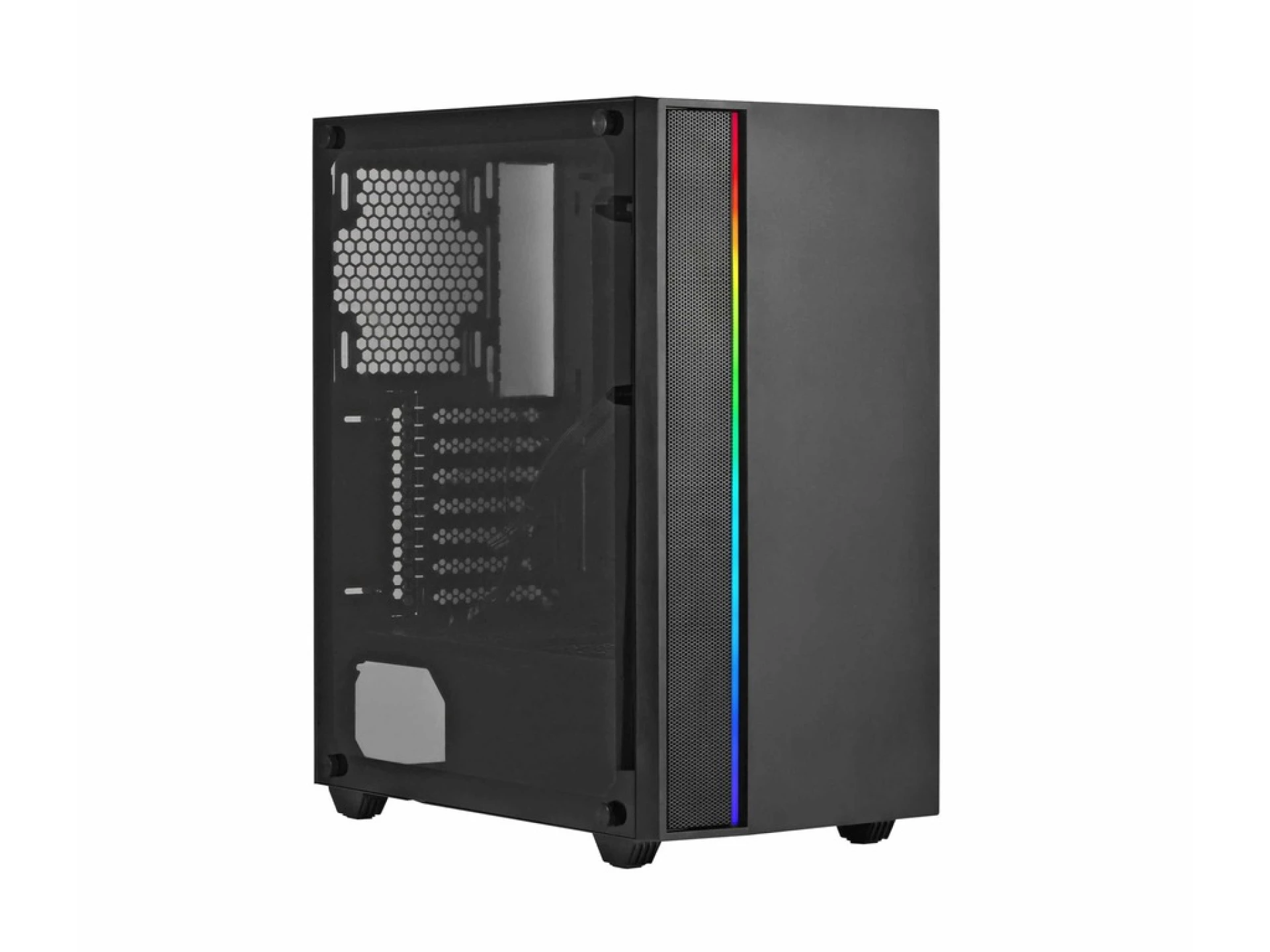 Spire midi case 7038 RGB meshRGB Fan, ATX, Micro ATX, 3xUSBVGA:355mm, CPU Cooler:170mm