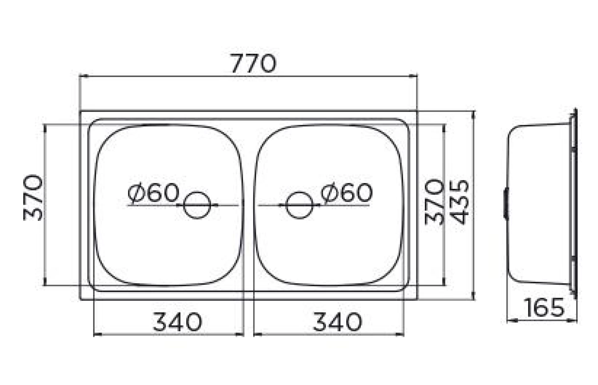 Sudoper LUNA FLEX 2D FI 90 123781