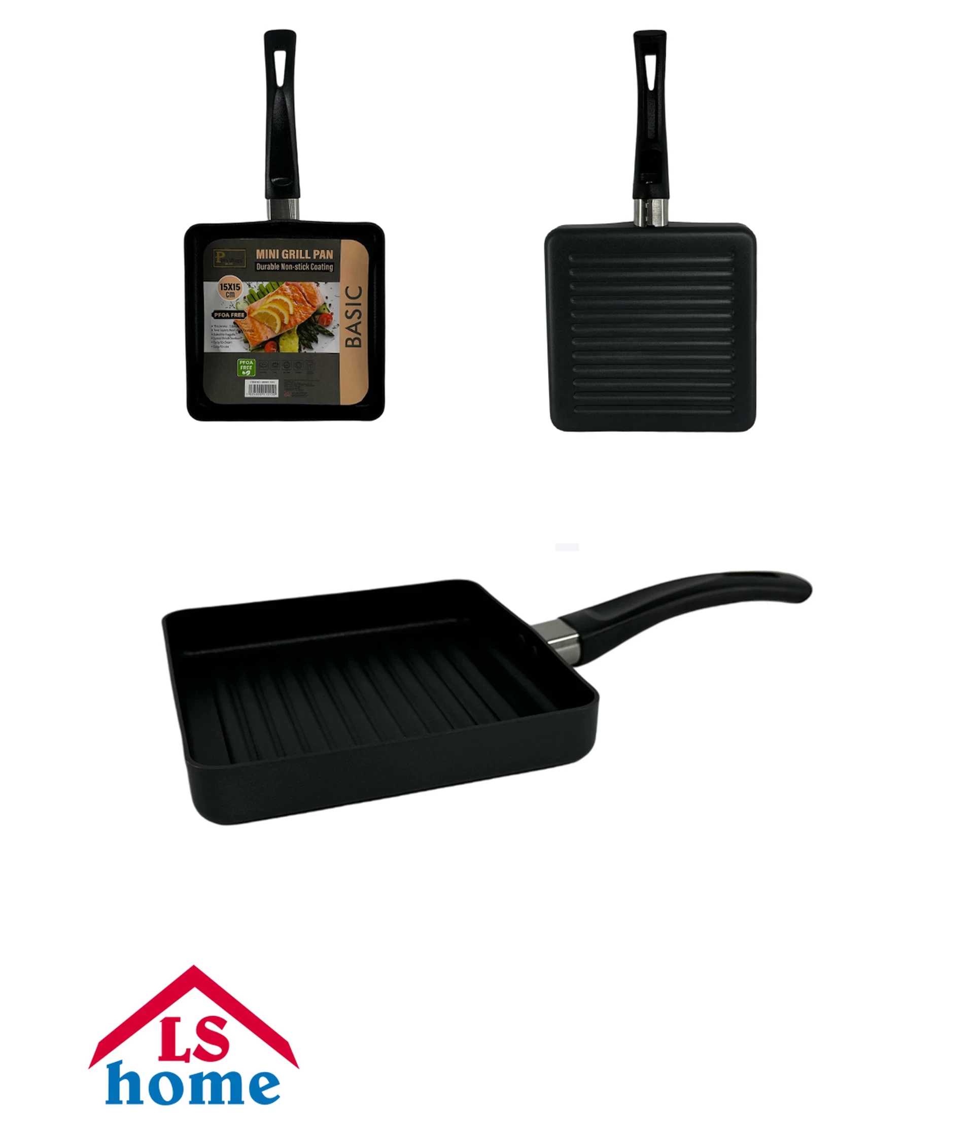 TAVA 15x15x2,5cm mini grill/teflon BASIC MK001.1515 Previllage 12# K47