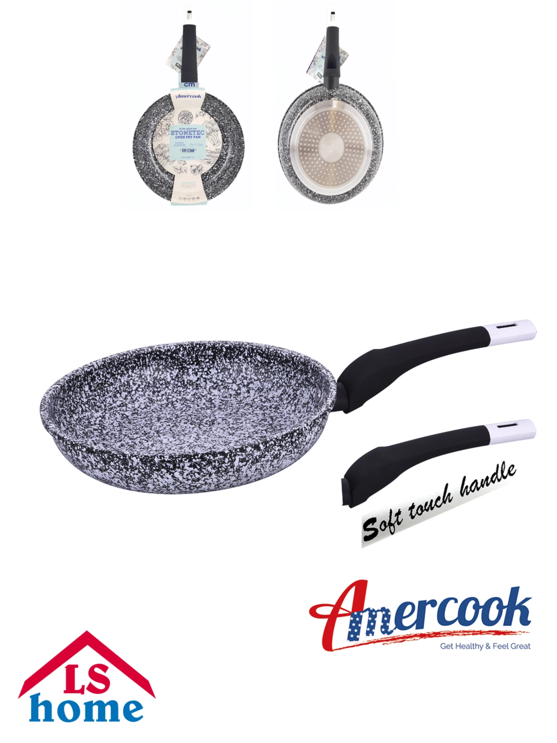 TAVA 26cm/indukcija/soft touch ručka/Previllage AC0105001.26/X118/FAK-0126 12# K