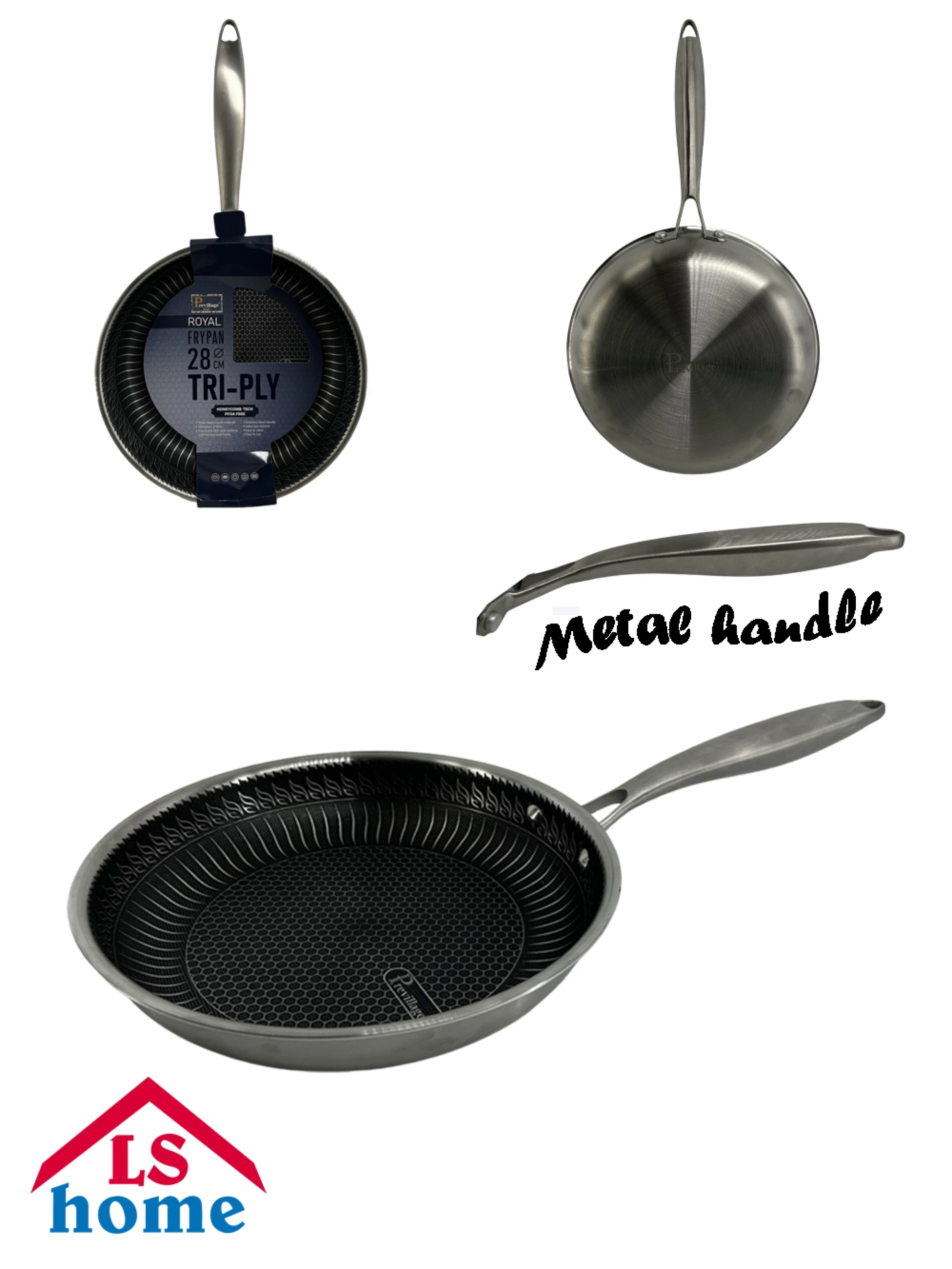 TAVA 28x5,5cm/2,5mm rosfraj 3PLY ROYAL MK901.128P Previllage