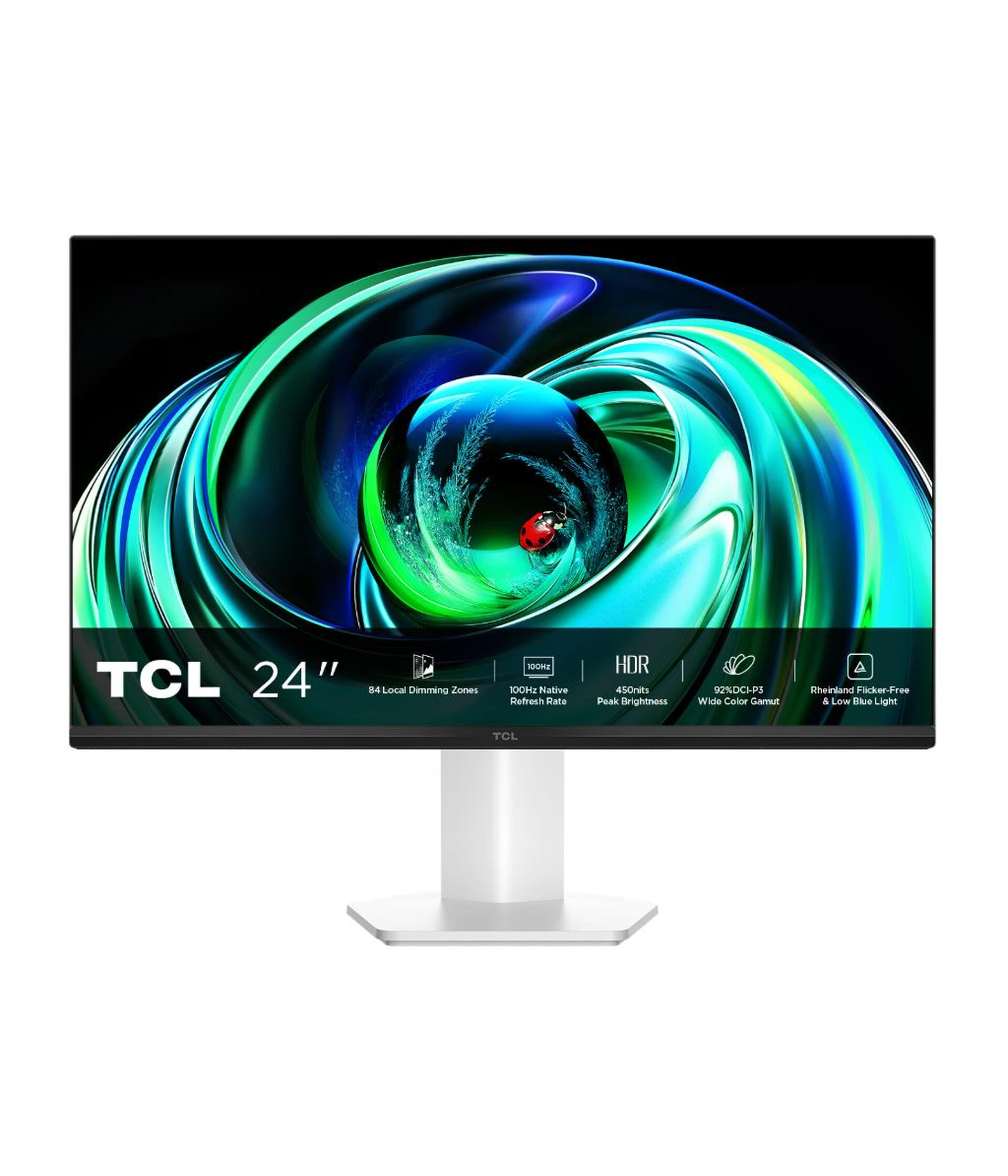 TCL 24"G54 VA Mini LED Monitor23"8; 1920x1080 100Hz; 5ms;GtG; VGA; HDMI; VESA; bijelo-crna