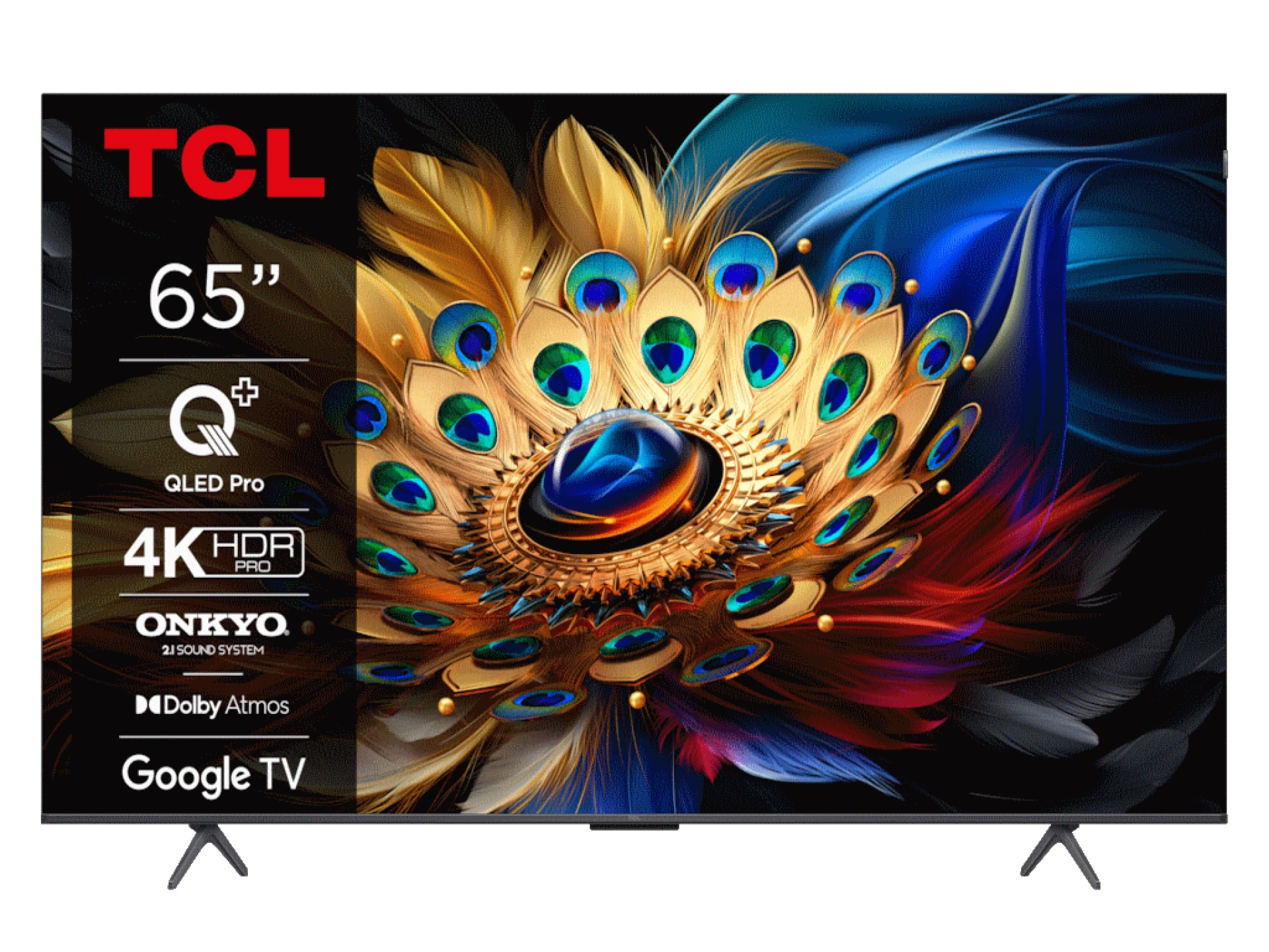 TCL 65"C655 4K QLED TVMotion Clarity 120HZ Google TVHDMI 2.1; 2.1 ONKYO Dolby Atmos