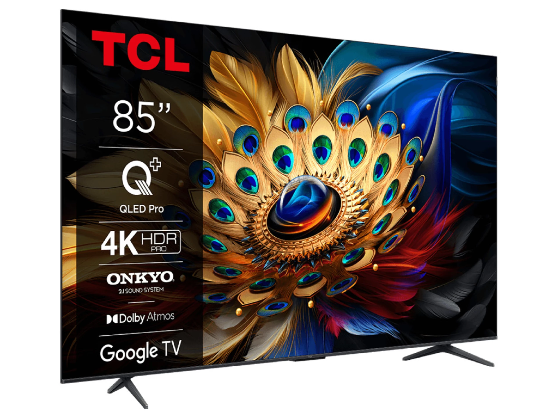 TCL 85"C655 4K QLED TVGoogle TV; QLED pro; 144HZMotion clarity pro; HDMI 2.1; 2.1 ONKYO