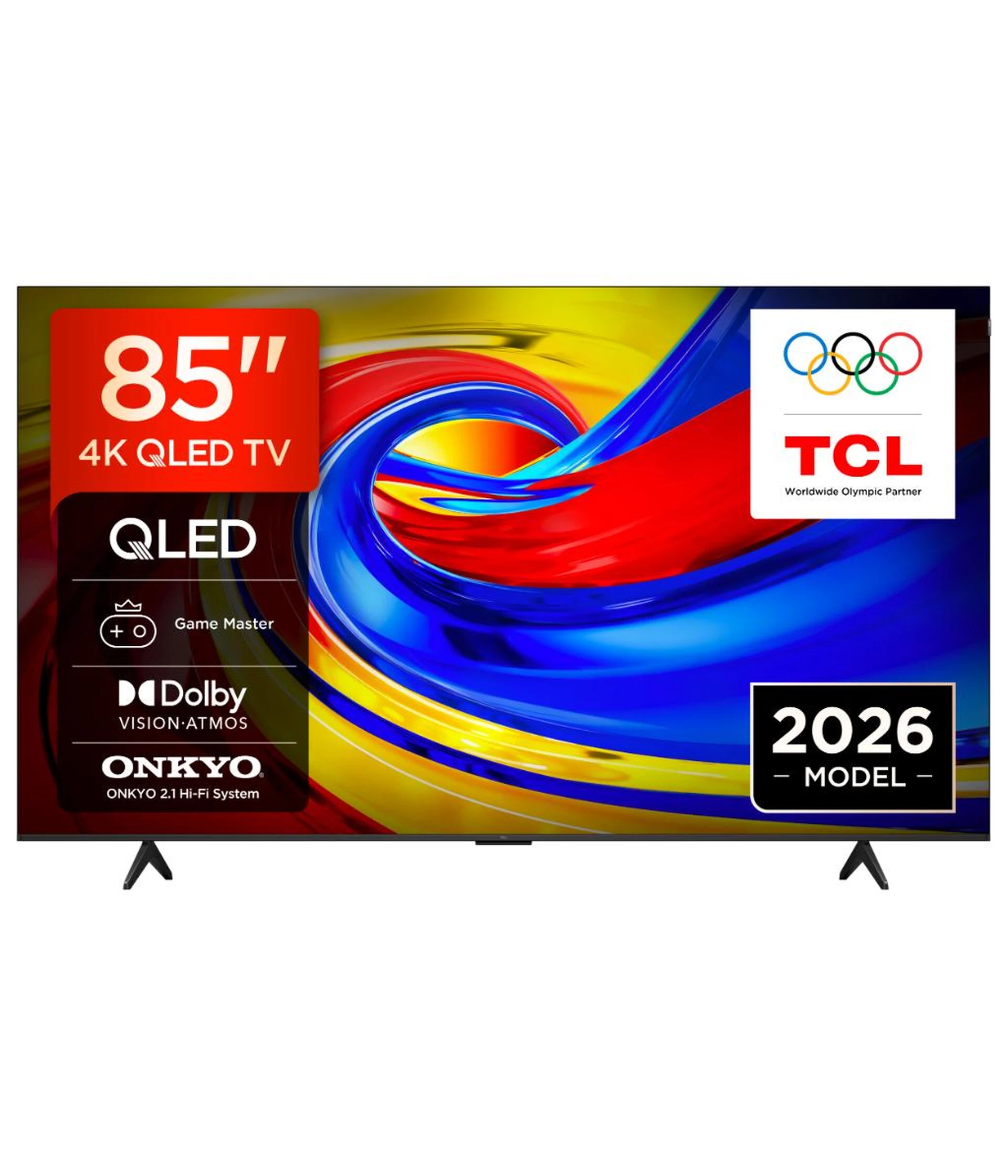 TCL 85"P7L 4K QLED Google TV;60Hz, VRR, Dolby Atmos;Dolby Vision, 450 nits; Onkyo 2.1ch