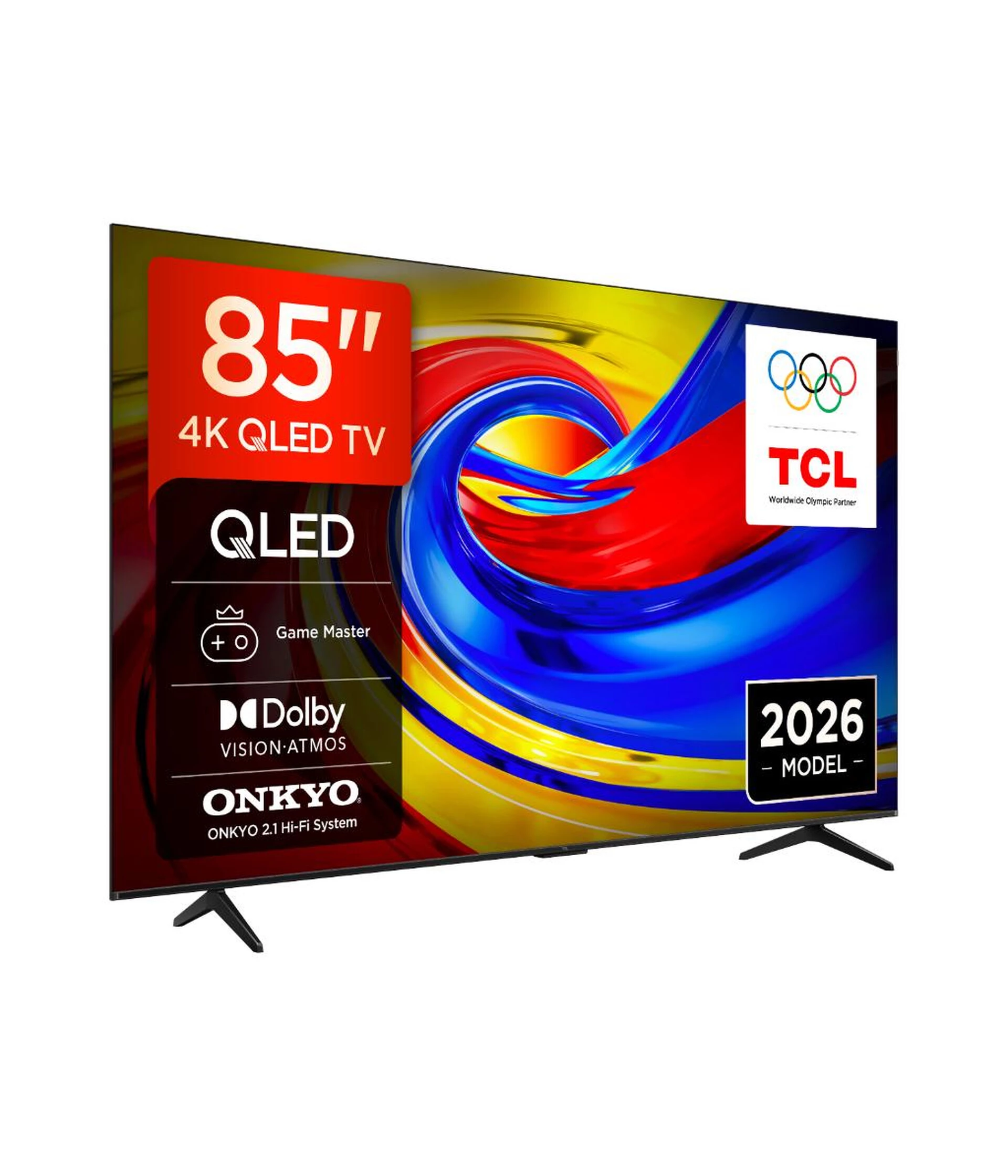 TCL 85"P7L 4K QLED Google TV;60Hz, VRR, Dolby Atmos;Dolby Vision, 450 nits; Onkyo 2.1ch