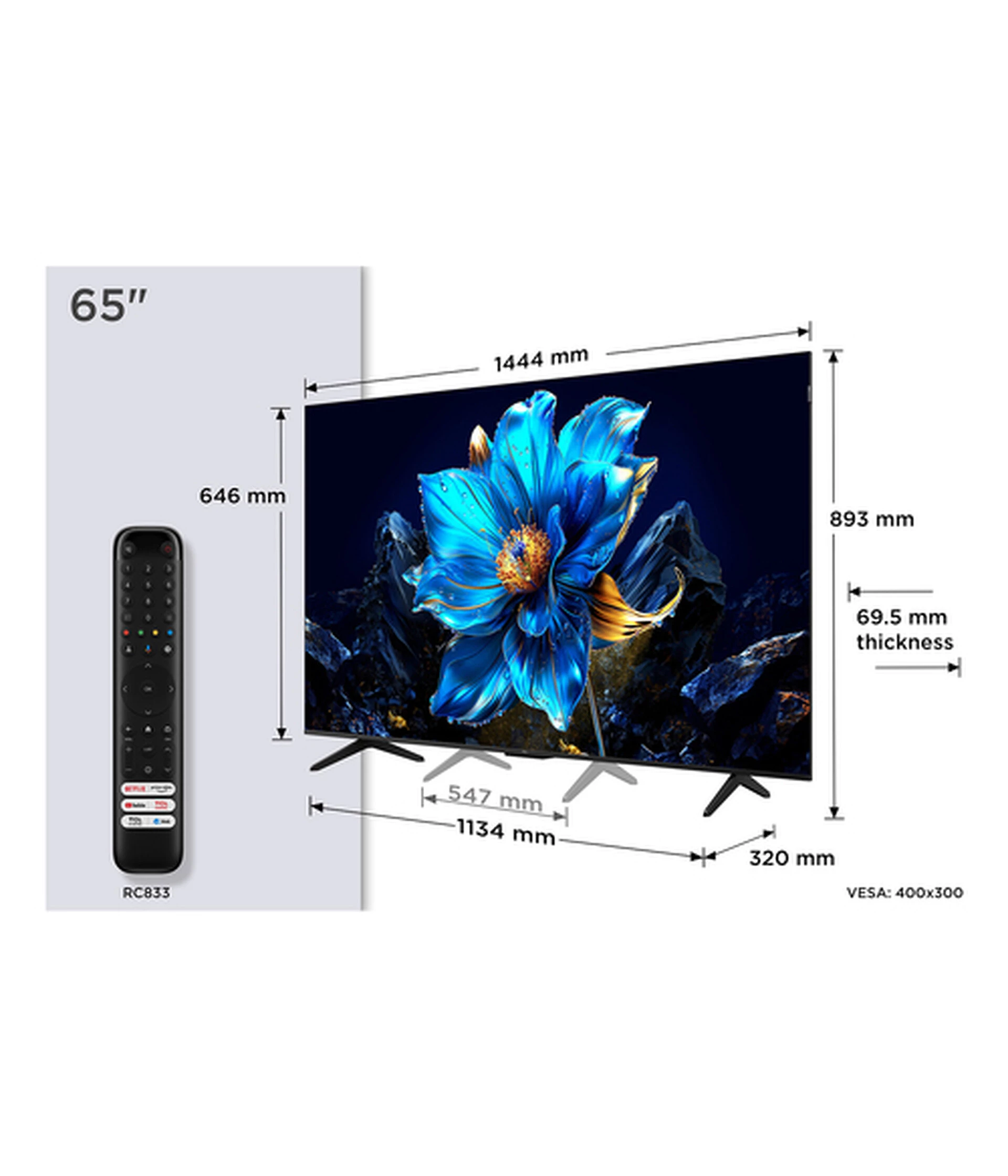 TCL TV 65P7K 4K QLED