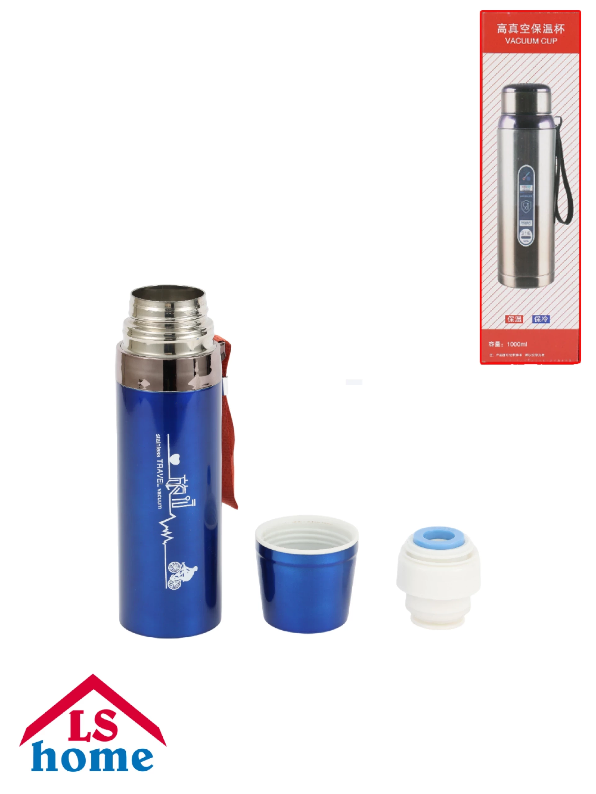 TERMOS BOCA 1000ml s termometrom LA24071505 50# K50