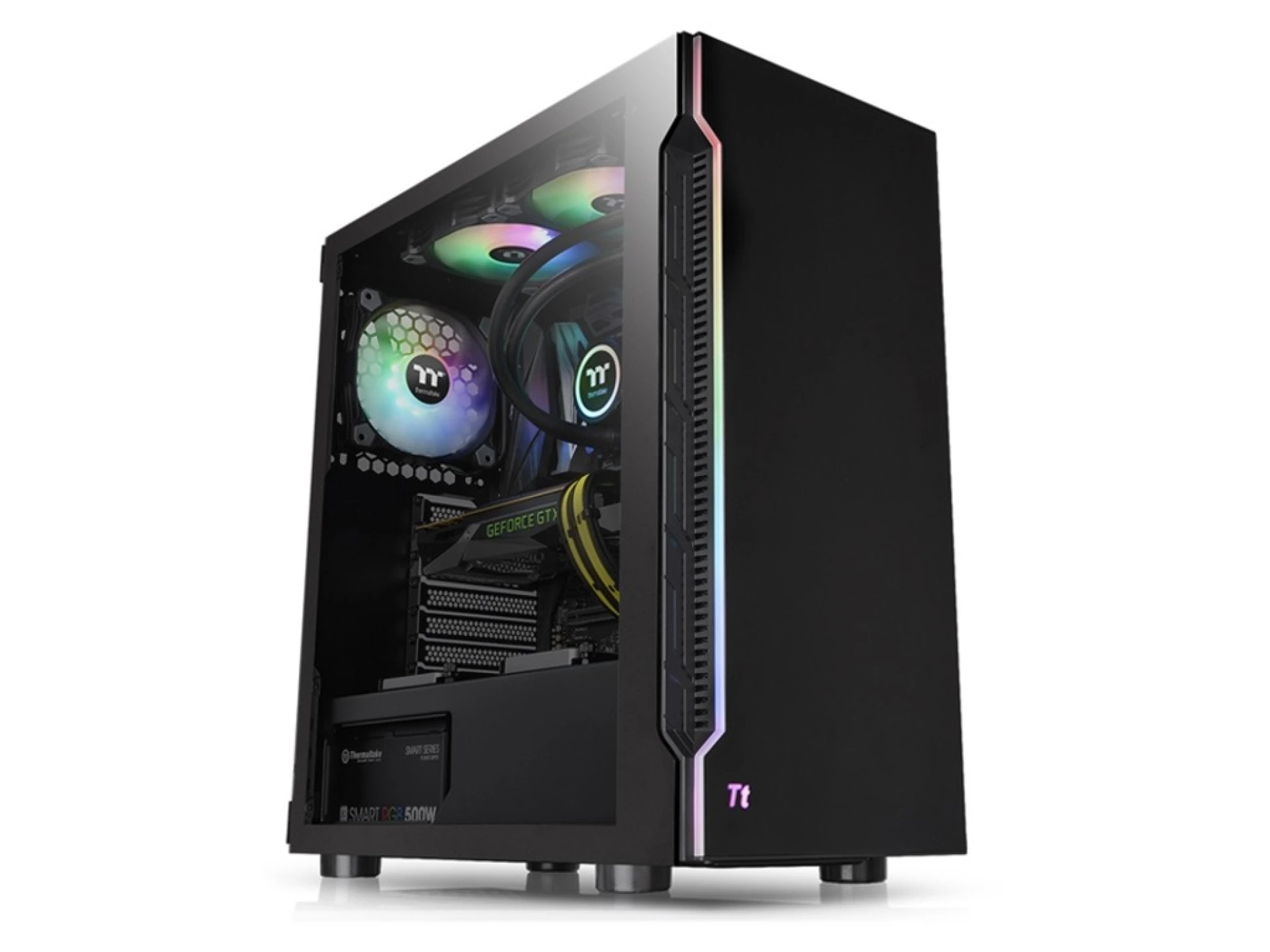 Thermaltake H200 TG RGB Mid tower, tempered glass, 1x 120mm standard fan