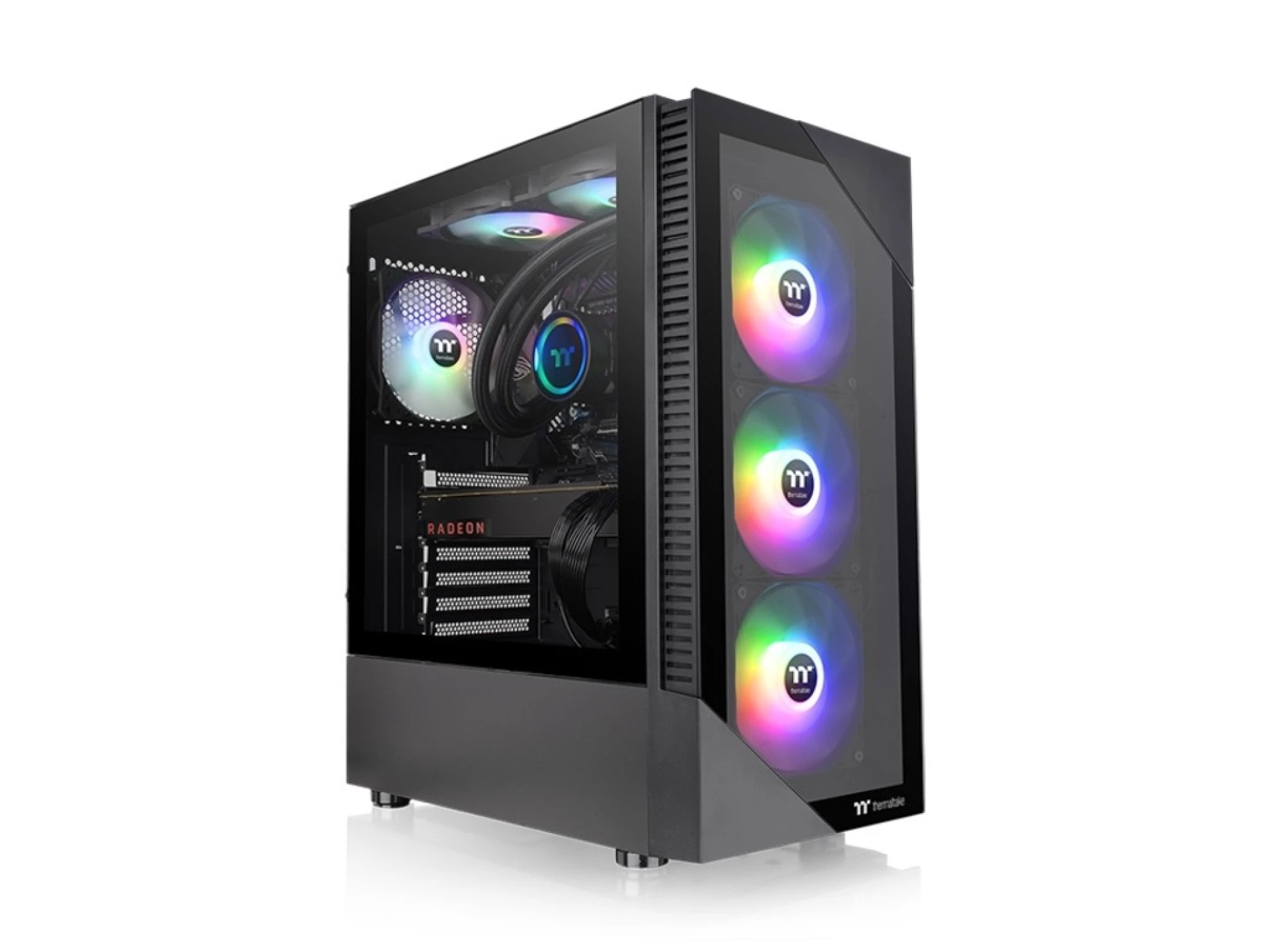 Thermaltake View 200 TG ARGB Mid tower, Tempered glass, 3x 120mm ARGB Lite fan