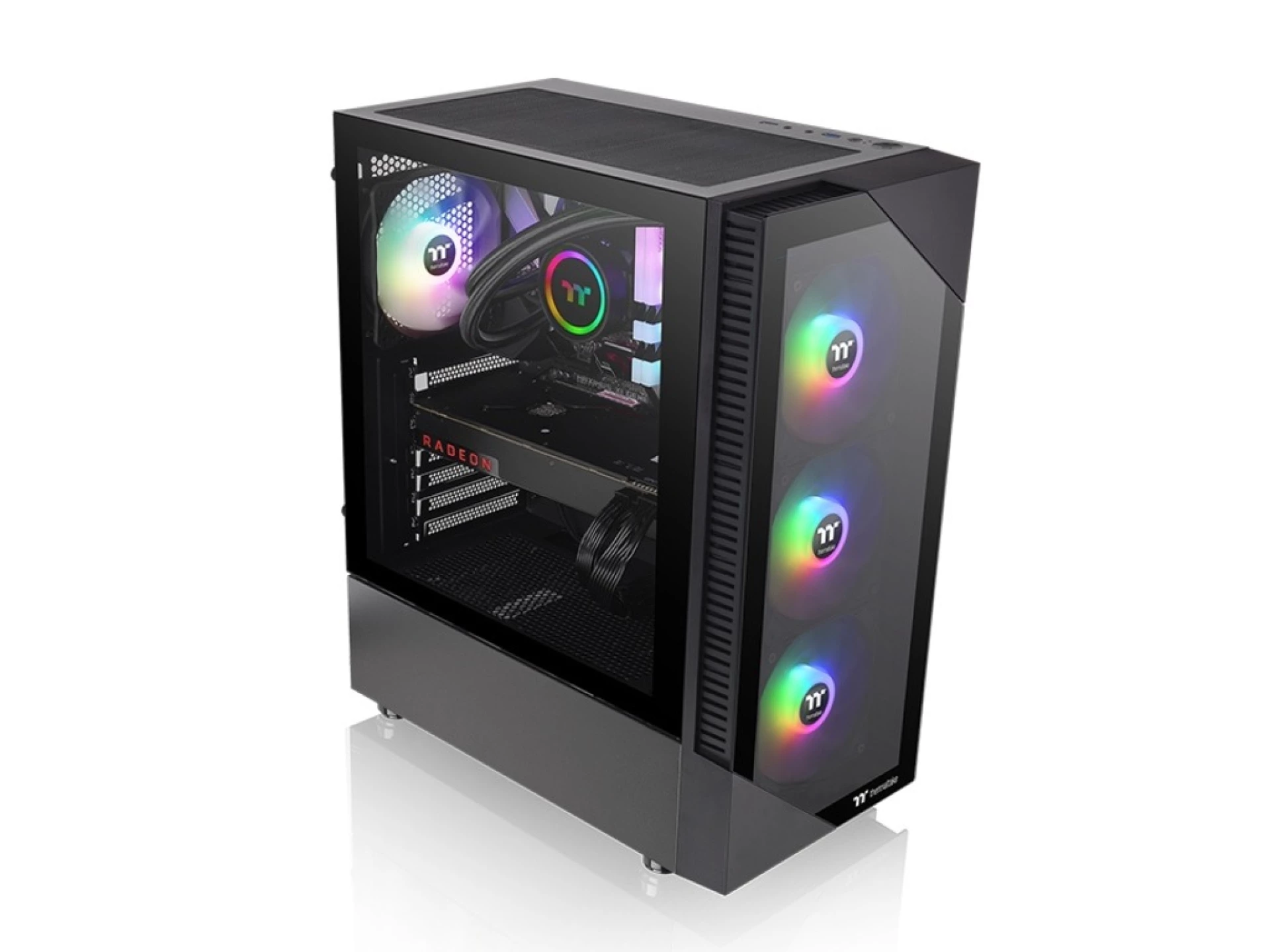 Thermaltake View 200 TG ARGB Mid tower, Tempered glass, 3x 120mm ARGB Lite fan