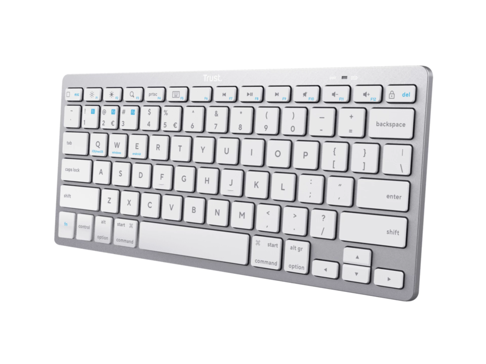 Trust Basics bluetoothwireless tastatura, ultra-thin, bluetooth 4.0, 10 m range, bijela