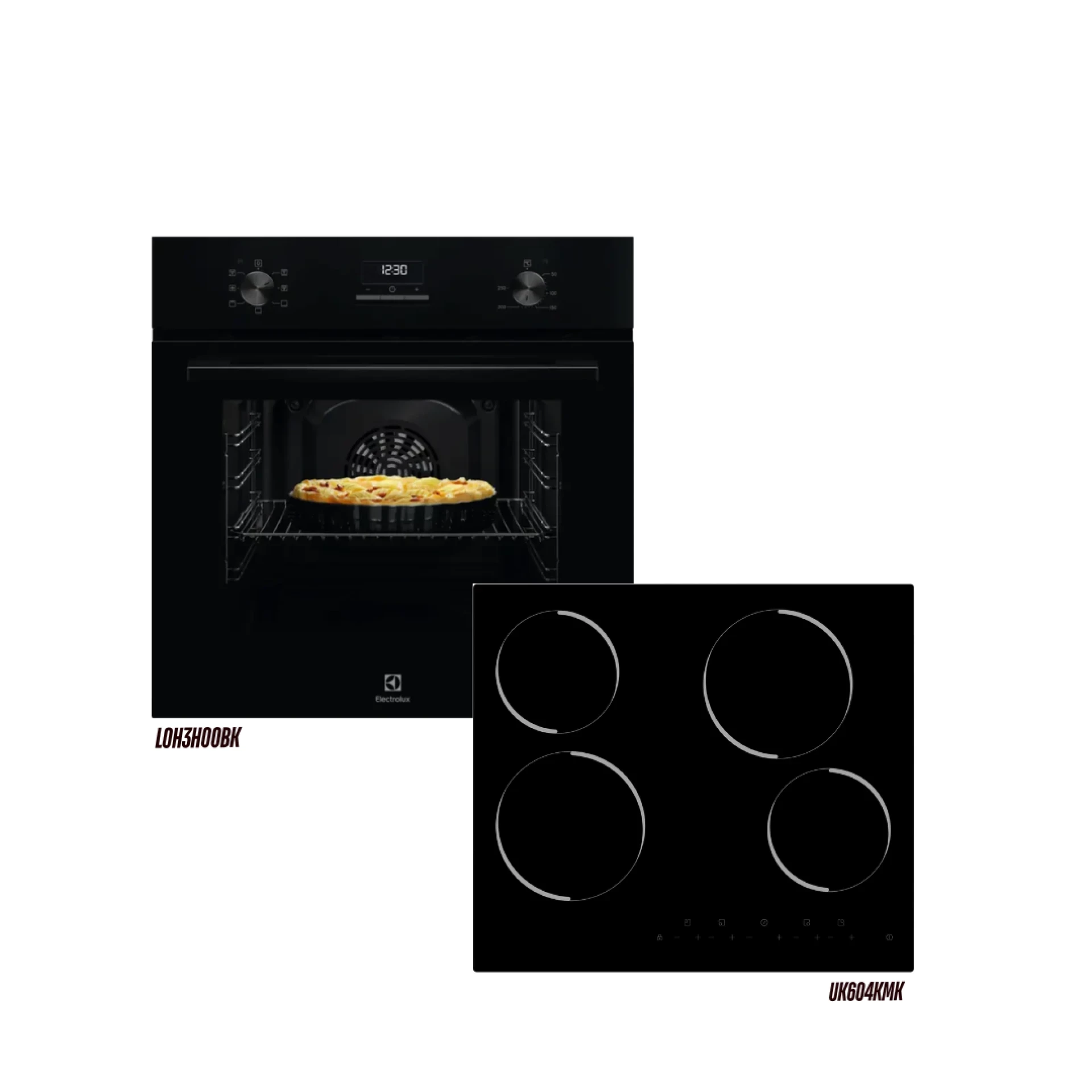 Set pećnica LOH3H00BK + ploča UK604KMK