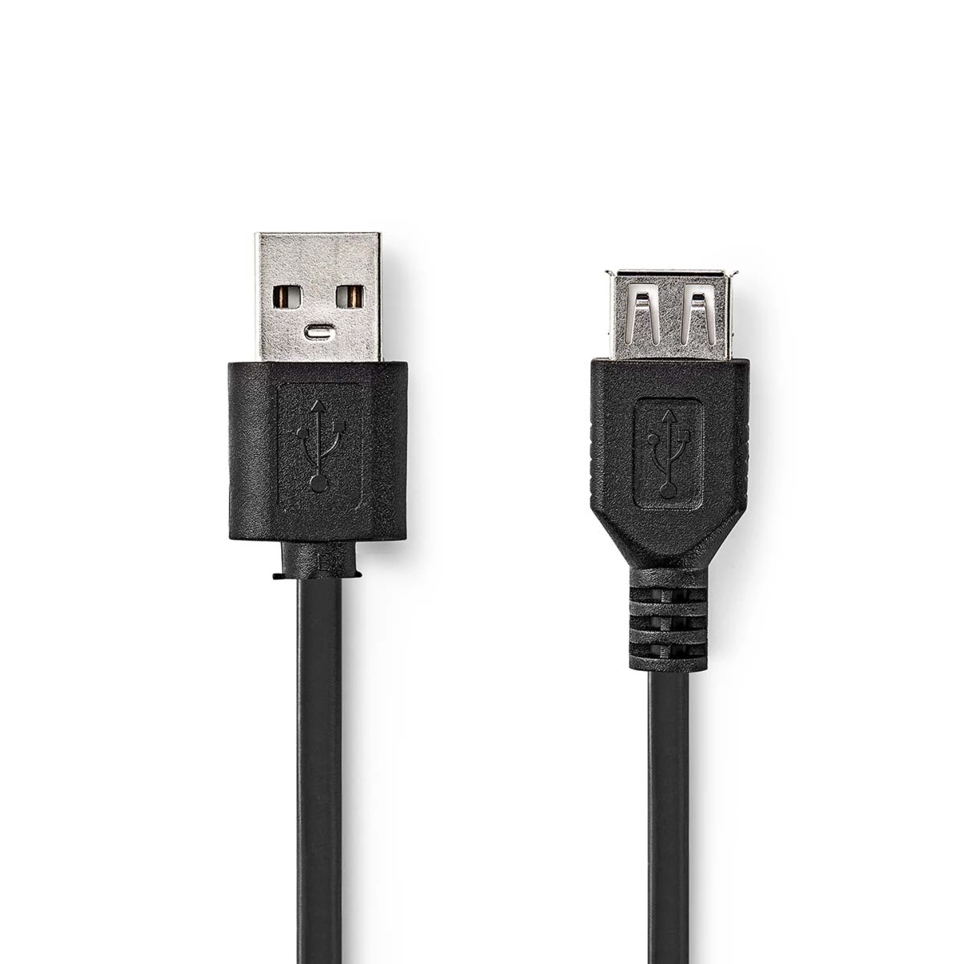 USB 2.0 Kabel | USB A m - USB A ž | 2.0 m | Crni | NEDIS