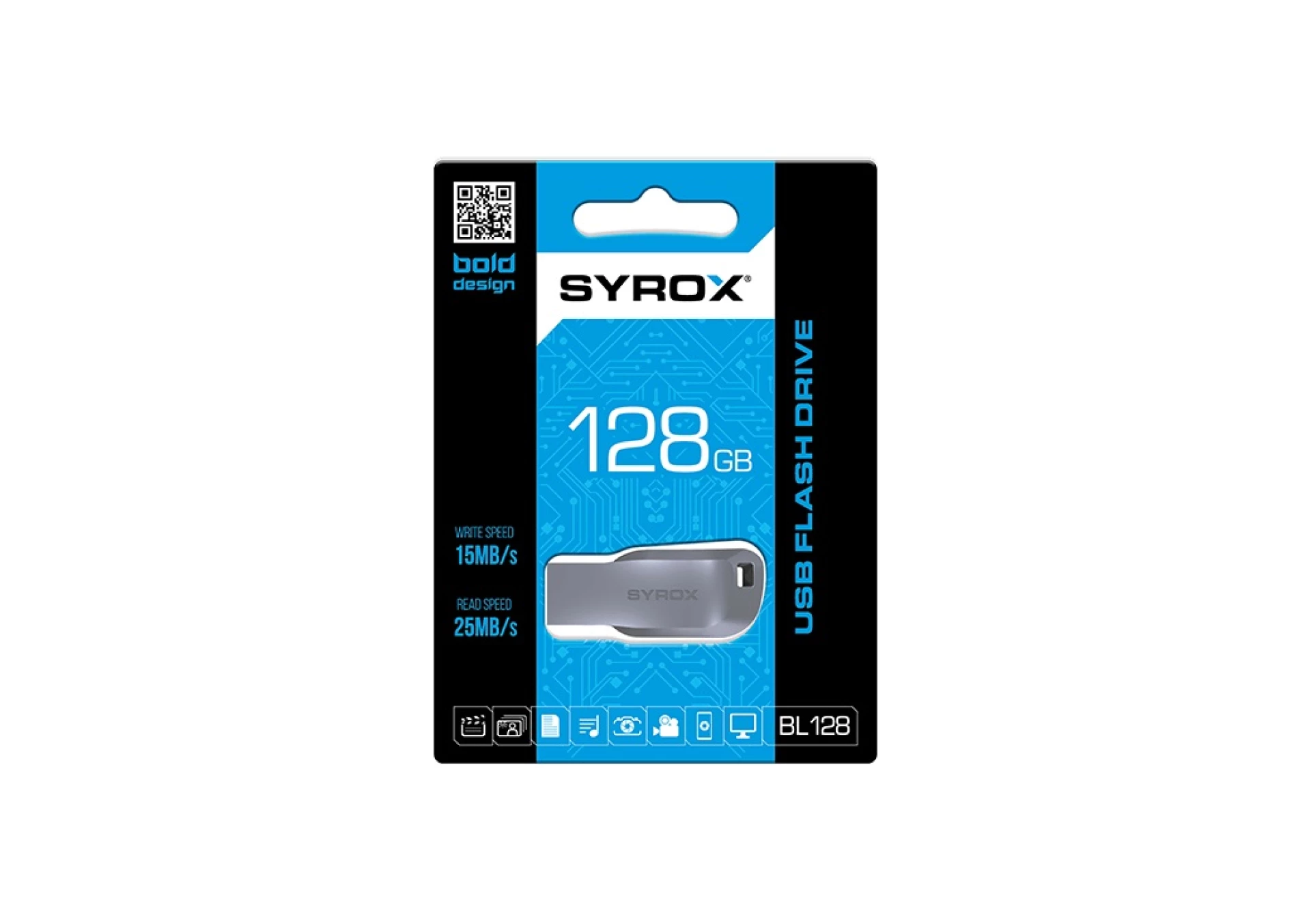 USB Memorijski Stick | 128 GB | Bold | SYROX