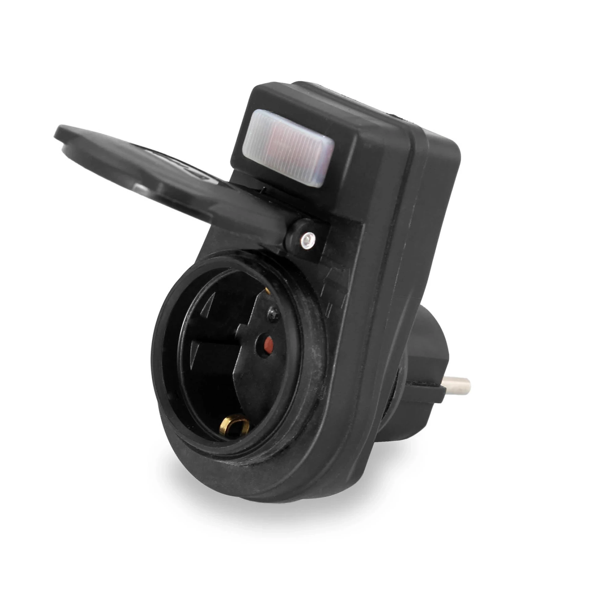 utičnica sa sklopkom IP44 crna 240-311