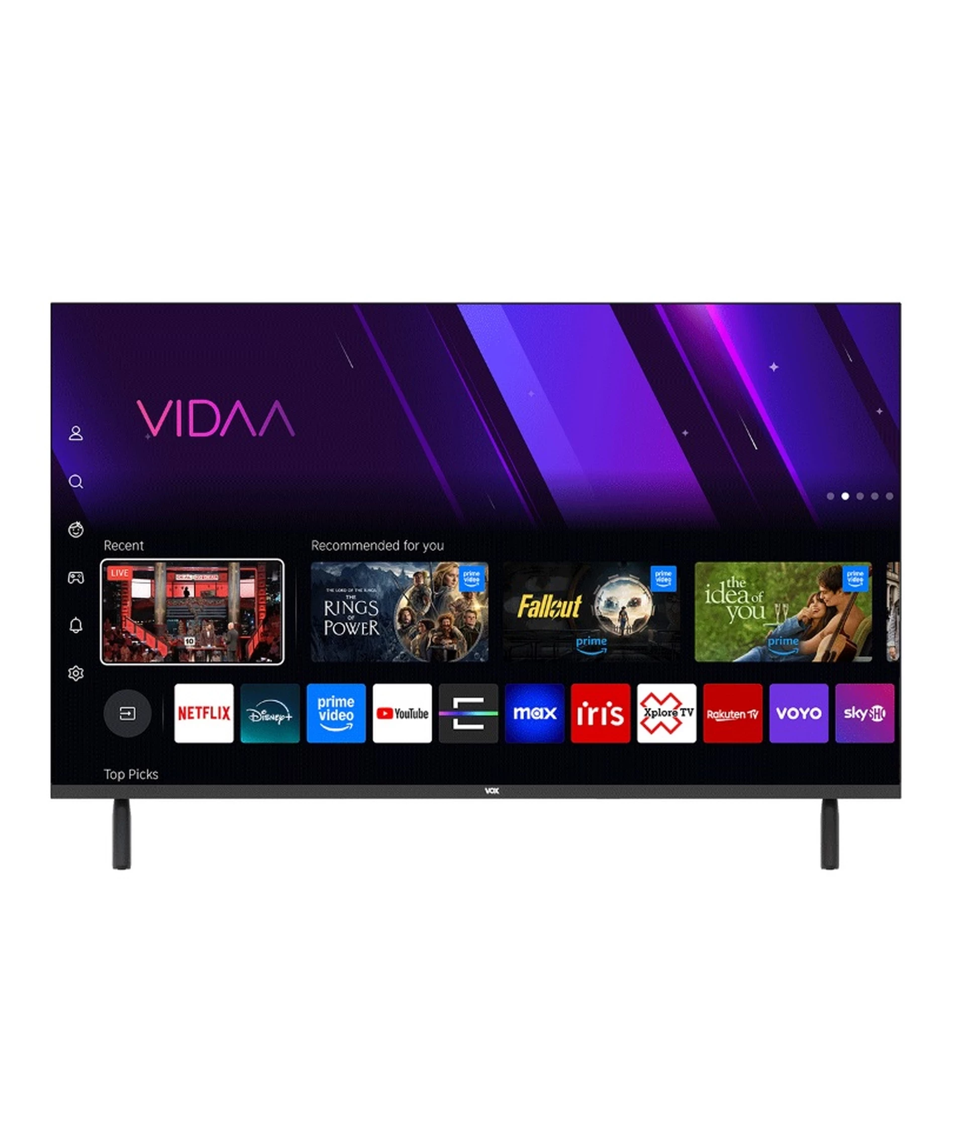 VOX TV 32QVH684 LED SMART TV VIDAA OS AIR PLAY TV