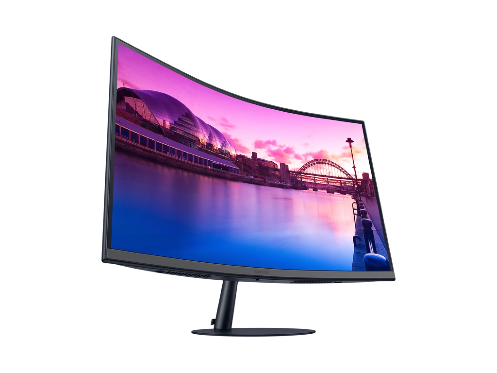 Zakrivljeni Samsung monitorLS27C390EAUXEN, 27", VA, 75Hz1920x1080, 250cd/m2, 4ms, 2xHDMI, 1xDP