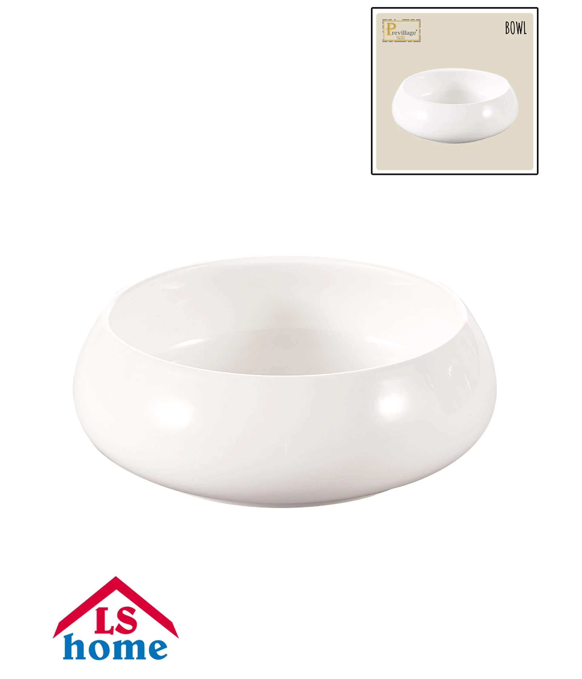 ZDJELA 26,8x9cm keramička/okrugla/bijela YG19-060-10.5 Previllage 6# K50
