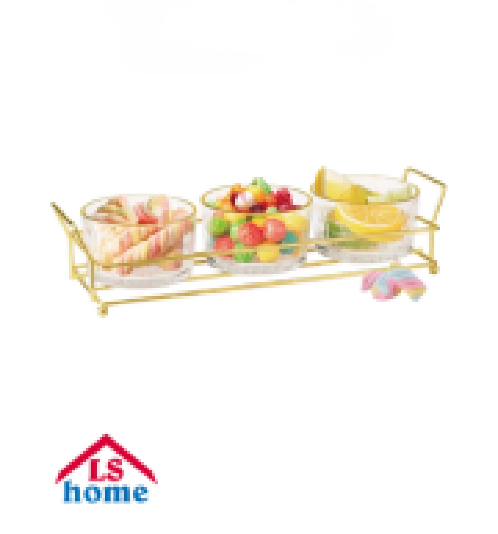 ZDJELA 3/1 200ml/staklena/sa zlatnim rubom/u zlatnom stalku MT2007 Previllage 12