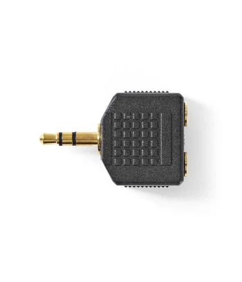 Adapter Audio | 1x 3.5mm M - 2x 3.5mm Ž | Gold | Pakiranje 10 kom | NEDIS