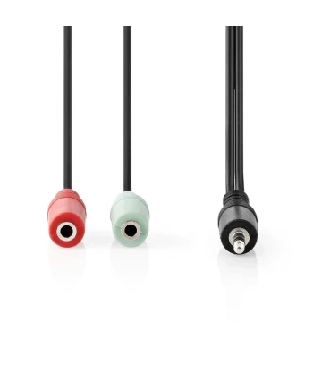 Audio Kabel | 3.5 mm M - 2x 3.5 mm Ž | 0.20 m | Box Pack | NEDIS