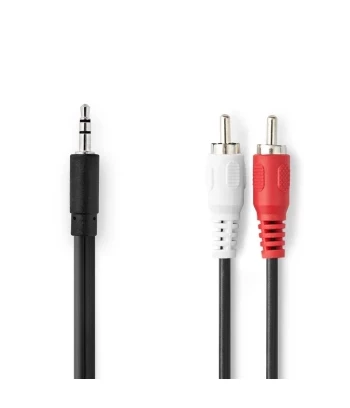 Audio Kabel | 3.5 mm M - 2x RCA M | 1.5 m | Box Pack | NEDIS