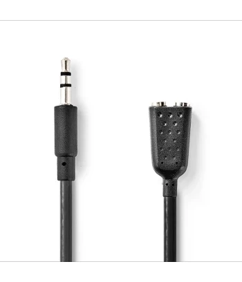 Audio Kabel | 3.5mm M - 2x 3.5mm Ž | 0.20 m | Box Pack | NEDIS