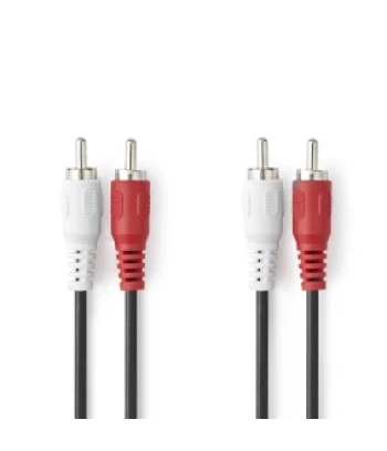 Audio Kabel RCA (činč) | 2x RCA M - 2x RCA M | 5.0 m | Box Pack | NEDIS