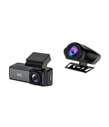 Auto Kamera QHD 2.5K | Stražnja Kamera Full HD | WiFi | Zaslon | WELL