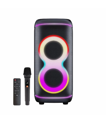 Bluetooth Party Zvučnik | 100W RMS | Bežični Mikrofon | IPX4 | DENVER