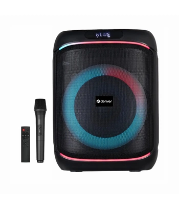 Bluetooth Party Zvučnik | 40W RMS | Bežični Mikrofon | 6.5" Woofer | DENVER