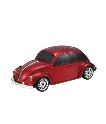 Bluetooth Zvučnik VW Beetle | 5W | USB, SD, FM Radio | Crveni | TORIMA