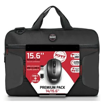 Torba za laptop PORT Designs Premium Pack 14/15,6 inča s bežičnim mišem