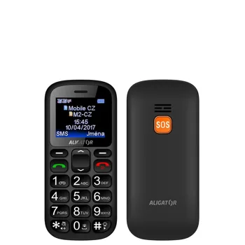Mobitel Aligator A321 Senior Dual SIM - crni/sivi