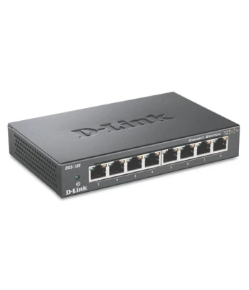 D-Link switch neupravljivi, DGS-108/E (metalno kućište)