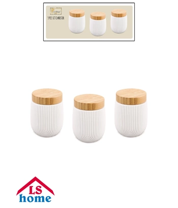 DOZA 3/1 9x12,5cm keramička/bijela s Bamboo poklopcem YG23-248-5 Previllage 8# K