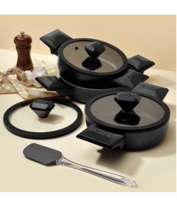 GIGILLI set tava CRISTEL crna 7pcs