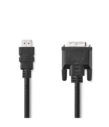 HDMI DVI Kabel | HDMI m - DVI-D 24+1-Pin m | 2.0 m | Crni | Bulk | NEDIS