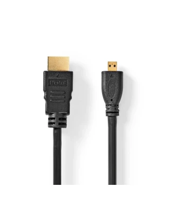 HDMI Kabel s Ethernet-om | HDMI M - HDMI Micro M | 1.5 m | Crni | NEDIS