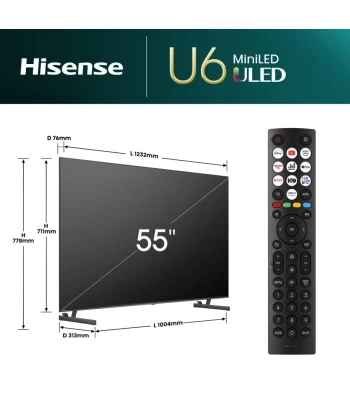 HISENSE TV 55U6NQ