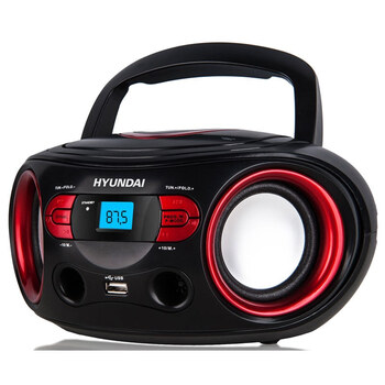 Radio prijemnik s CD Hyundai TRC 533 AU3BR, crna/crvena