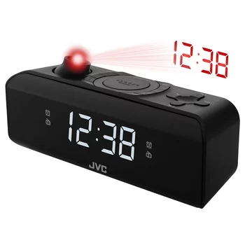 JVC radio budilnik RA-E211B, crni